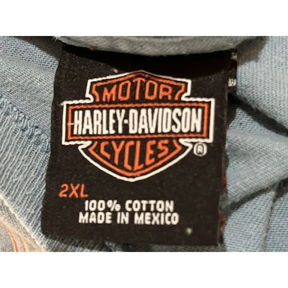 Harley Davidson Motorcycles Tshirt Sz 2XL XXL Mens Pin up Girl Orlando FL